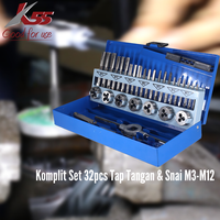 Gambar K55 Tap Tangan dan Snai Komplit Metric Set 32pcs Ukuran Metric M3-M12 dari MST TOOLS Kota Administrasi Jakarta Barat 2 Tokopedia