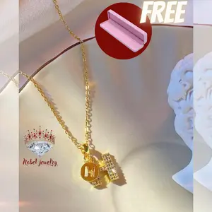 necklace fashion NOBEL Jewelry kalung wanita lapis emas aksesoris