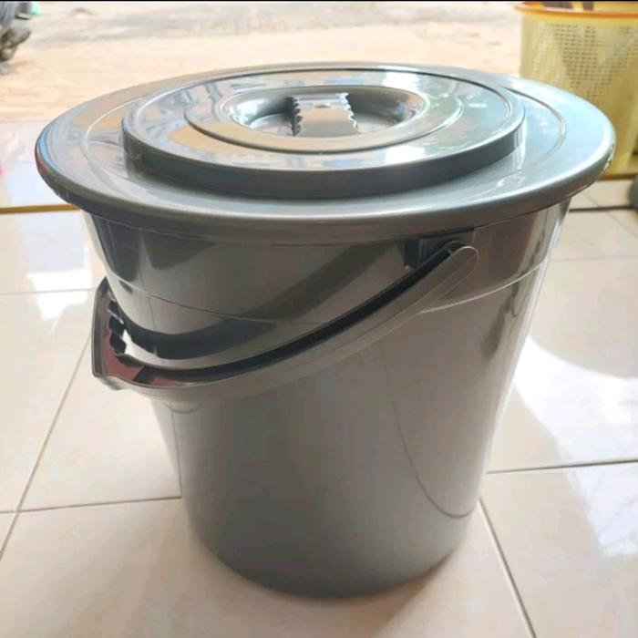 Gambar [Khusus Gojek/Grab] Tong Air Abu 6 Galon Ember Timbah Plastik GM dari Dapur Karya Mdn Kota Medan Tokopedia