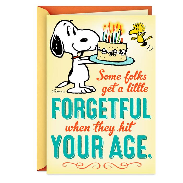 Gambar GREETING CARD- HALLMARK- PEANUTS- SNOOPY- FORGETFULL- FUNNY- BIRTHDAY dari Hallmark Cards Indonesia Kota Administrasi Jakarta Utara Tokopedia