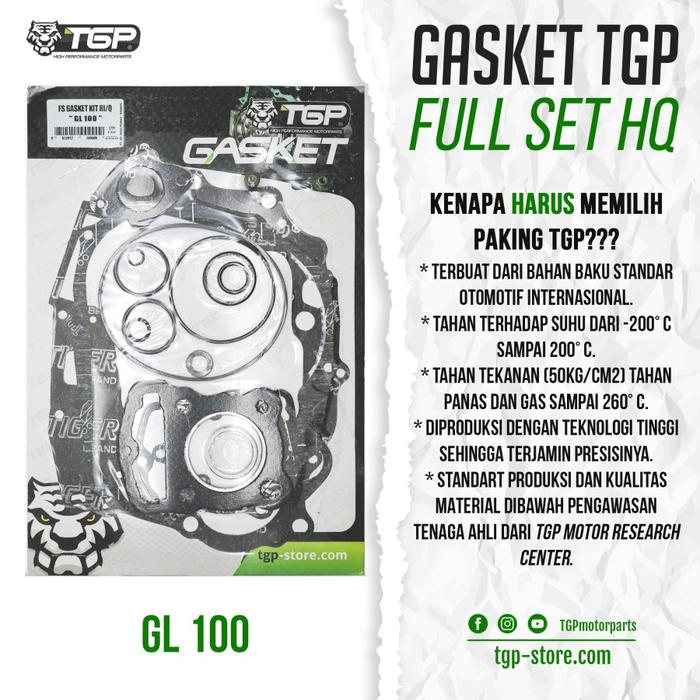 Gambar PAKING FULLSET HONDA GL100 CB100 GASKET KIT SET TGP HIGH QUALITY dari Lestari Motor 2 Kota Administrasi Jakarta Barat Tokopedia