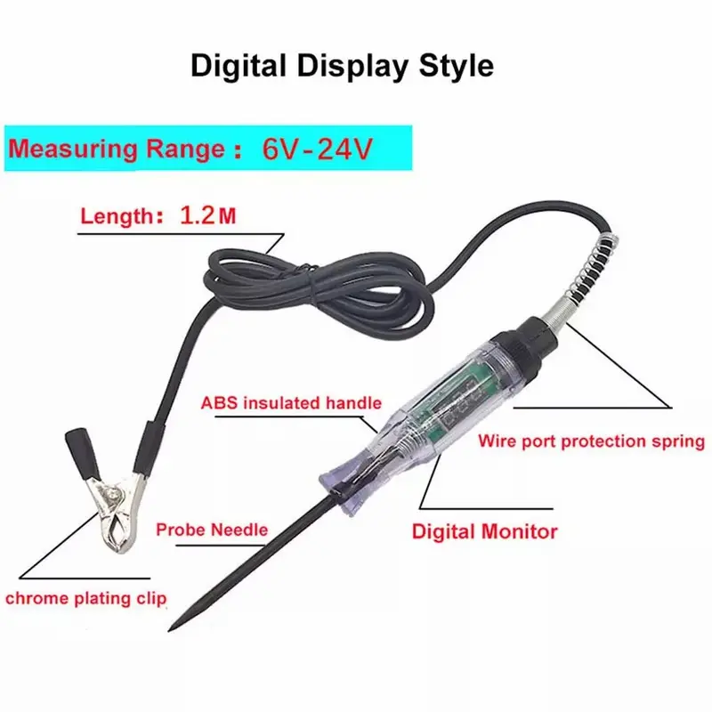 Pen Tester Aki Mobil Motor Digital 3