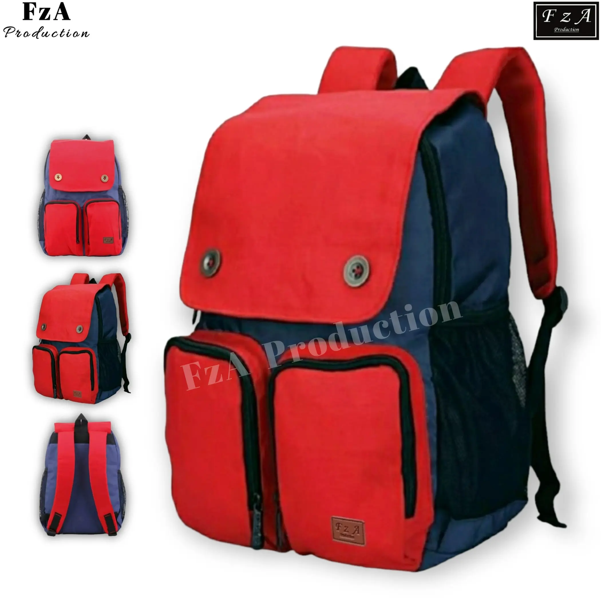 Tas Ransel Anak / Tas Sekolah Anak Laki-Laki Original FzA-Red Navy