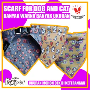 Kalung Anjing Kucing Fooper Premium Scarf Bandana Collar XS dan S