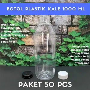 Botol Kale 1 liter / 50 pcs tebal @48gr