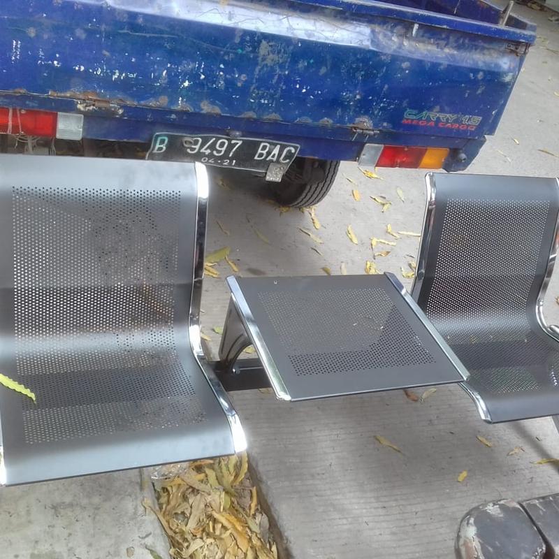 Kursi Tunggu Bandara Import - 2 Seater + 1 Table | NK-2+1D 2