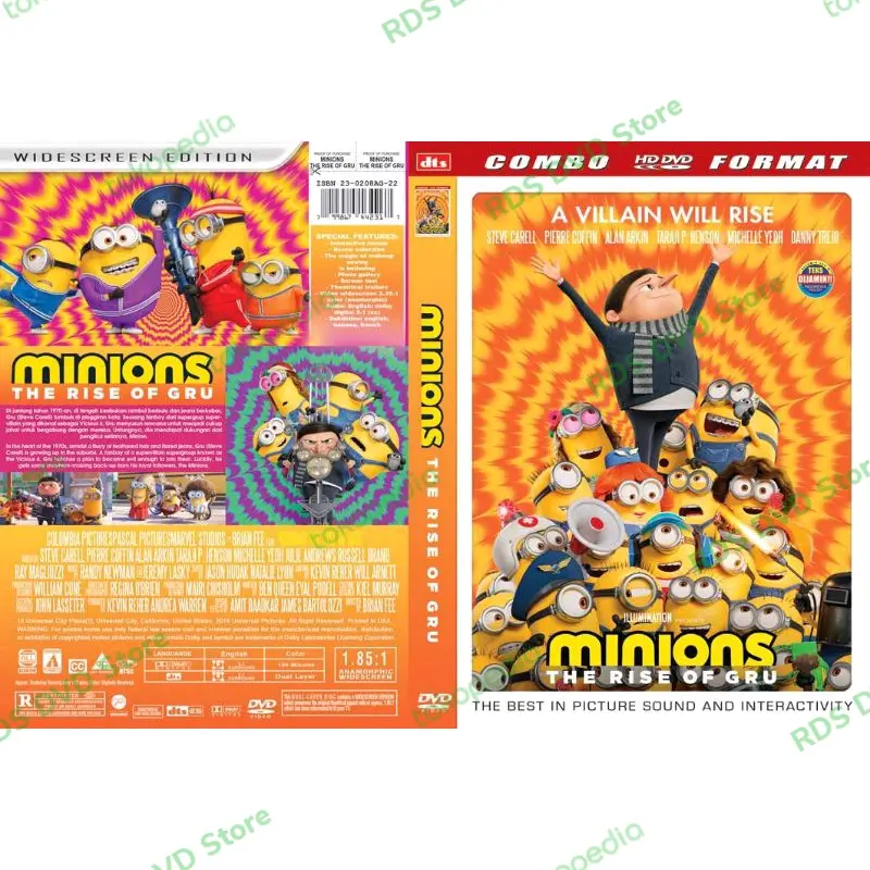 DVD MINIONS 2022 RISE OF GRU 0