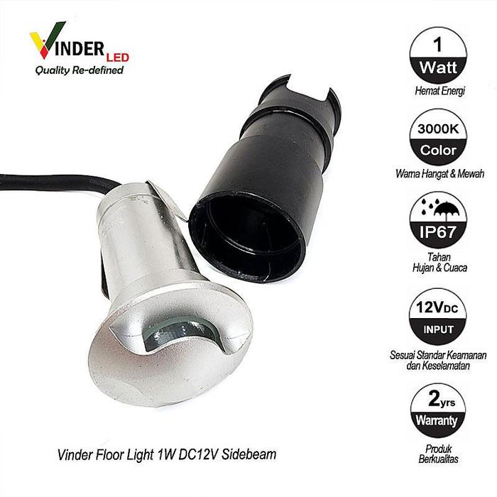 Gambar Vinder lampu lantai - Floor Light- Side Beam - 12V 1W dari Sinar Makmur LED Kota Administrasi Jakarta Barat Tokopedia