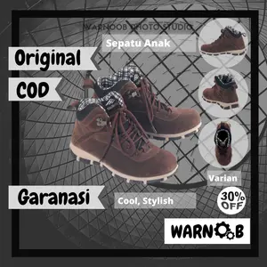 Sepatu Boots Anak Laki-Laki LLX BCL 454