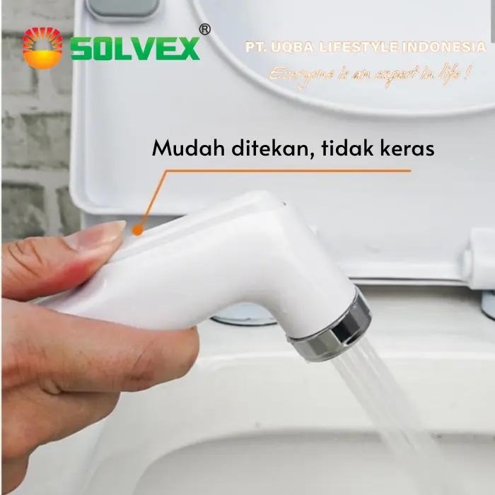 SOLVEX Kepala Jet Shower Toilet Closet Kloset Cebok Bidet Semprotan 3