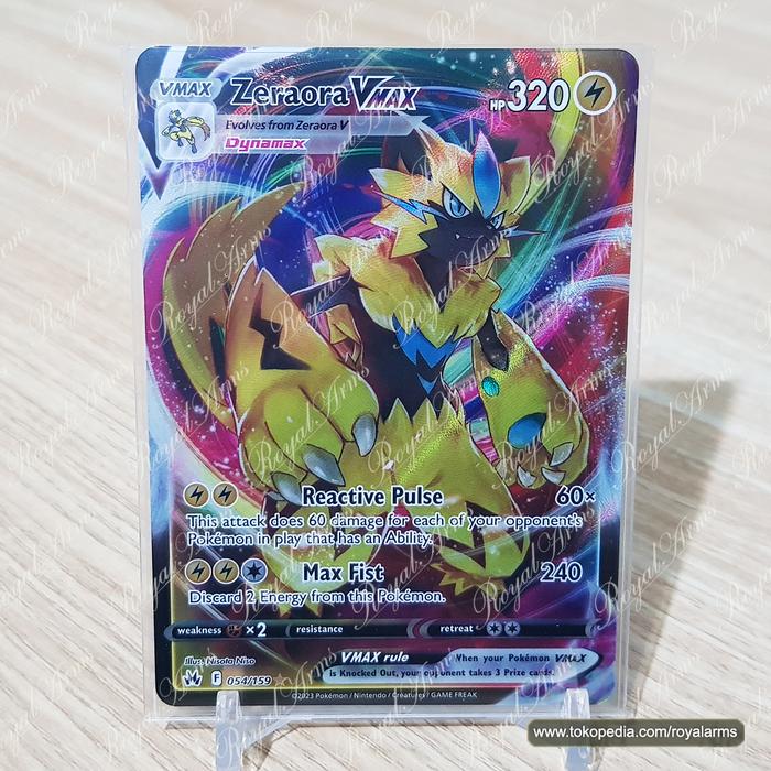 Jual Pokemon Card Zeraora VMAX 054/159 Ultra Rare Crown Zenith English TCG Original - Kota Bekasi - Royalarms | Tokopedia Jual Pokemon Card Zeraora VMAX 054/159 Ultra Rare Crown Zenith English TCG Original - Kota Bekasi - Royalarms | Tokopedia