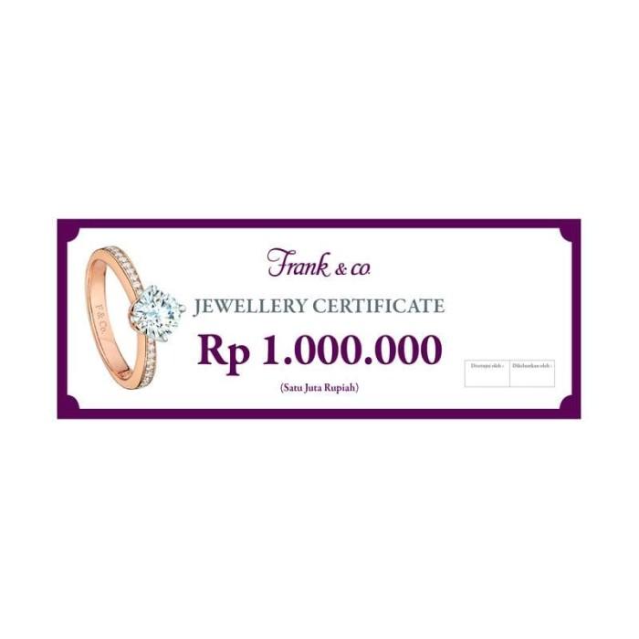 Gambar Frank & co. Voucher Fisik Senilai Rp.1.000.000,- dari Frank & co. Official store Kota Administrasi Jakarta Selatan Tokopedia