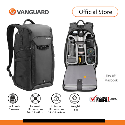 Gambar Vanguard Veo Adaptor R48 Backpack Camera - Tas Ransel Kamera DSLR - Black dari Vanguard Official Store Kota Administrasi Jakarta Barat Tokopedia