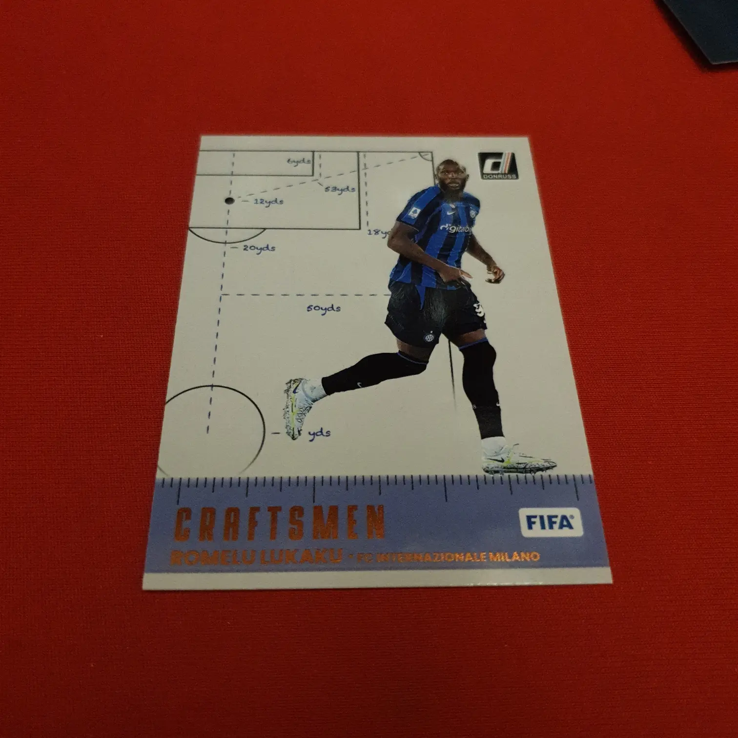 Kartu bola inter romelu lukaku craftsmen panini donruss 2023