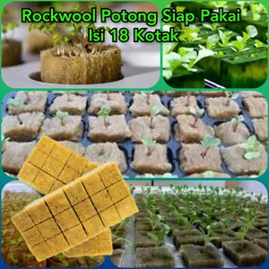Rockwool Cultilene Hidroponik Siap Pakai Isi 18 Kotak