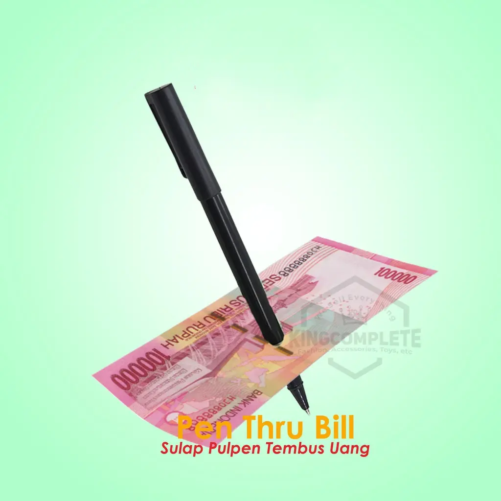 Mainan sulap anak pulpen bisa tembus uang / perlengkapan sulap anak