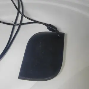 Pendant Natural Shungite Petal  Asli Rusia
