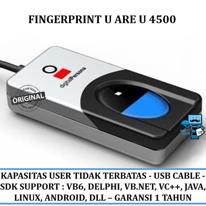 Jual Mesin Absensi Solution Fingerprint U Are U 4500 - Garansi Resmi ...