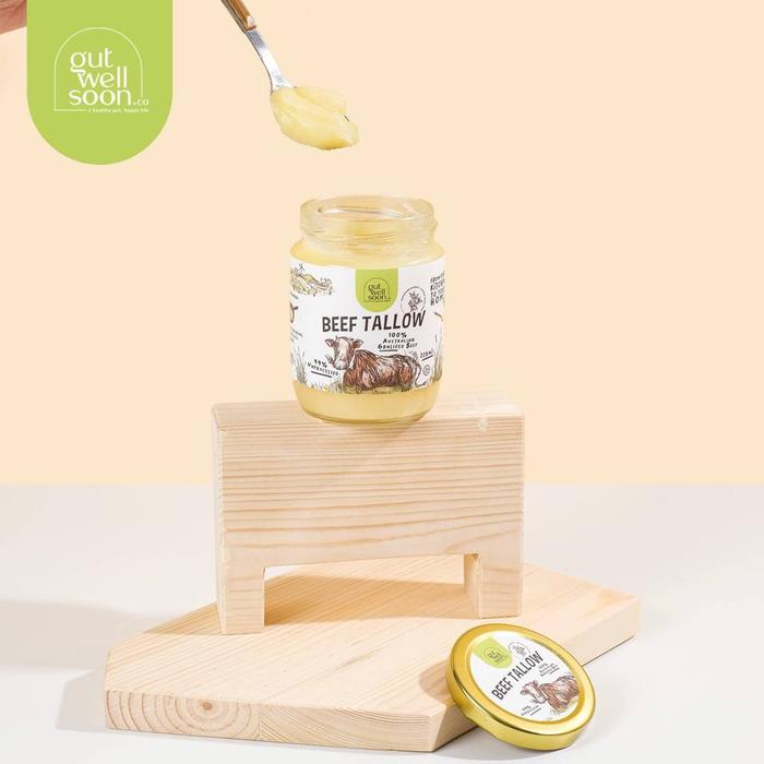 Gambar BEEF TALLOW GUT WELL SOON | LEMAK SAPI GRASSFED | GOOD FAT MPASI 220 ML LEMAK BAIK UNTUK MPASI dari Mandaganics Tangsel Kota Tangerang Selatan Tokopedia