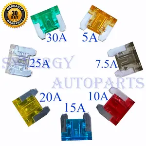 Sekring Fuse DX Micro Sikring Mikro 5A 7.5A 10A 15A 20A 25A 30A [100 Pcs]