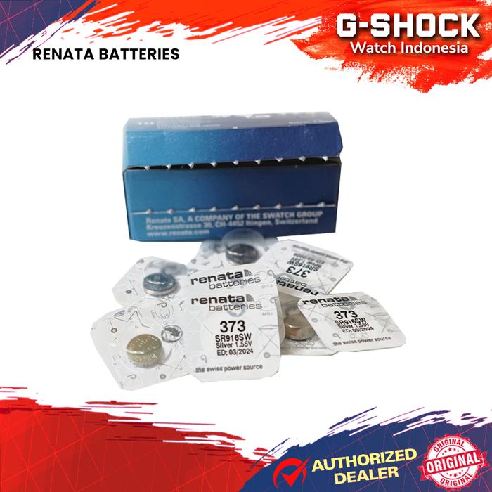 Gambar Baterai - Batre - Button Cell - Renata - 373 SR916SW SR916 SR 916 SW dari G-Shock Watch Indonesia Kota Bandung Tokopedia