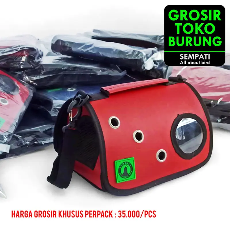 SEMPATI GROSIR Tas Untulan Burung Hamster Gecko Reptil Minimalis 10pcs 3