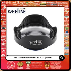 Wide Angle Wet Lens Camera Dive Weefine WFL12 90 Degree 0.72x 67-24mm