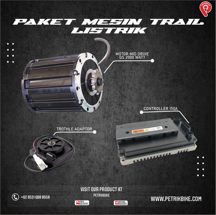 Gambar Qs Motor Mid Drive 2000w 72v votol 150A sett PETRIKBIKE dari Dyvolt Ev Shop_NEW Kota Bekasi Tokopedia