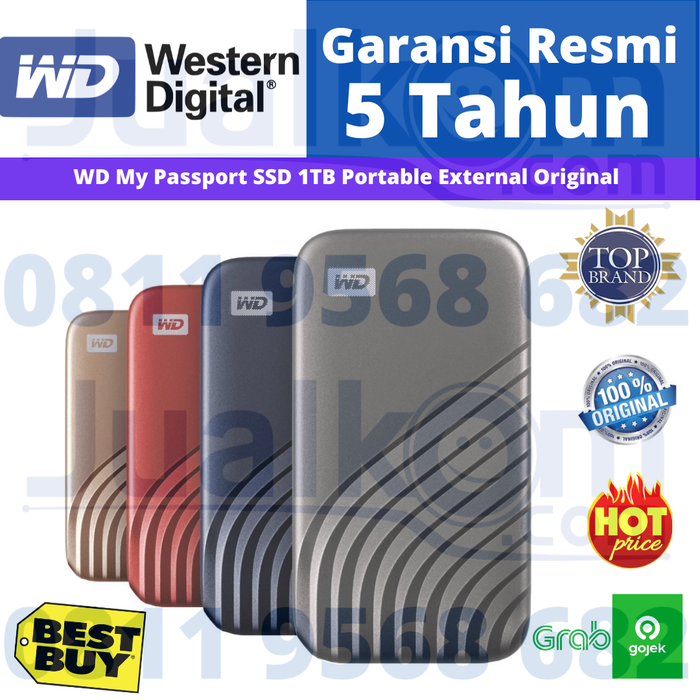 Gambar SSD WD My Passport External Portable 1TB 1 TB Original Resmi dari Karya Citra Computers Jualkom Kota Administrasi Jakarta Pusat Tokopedia