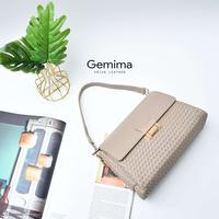 Gambar Tas Fashion Satchel Wanita Anyaman Kulit Asli Voila Gemima Nude dari Voila Leather Kota Administrasi Jakarta Pusat 2 Tokopedia