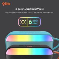 Gambar Olike SF4 Colorful LED Portable Wireless Bluetooth Speaker TWS Mode - Hitam dari bestdeal_NEW Kota Administrasi Jakarta Pusat 4 Tokopedia