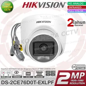 KAMERA CCTV INDOOR 2MP HIKVISION DS-2CE76D0T-EXIPF
