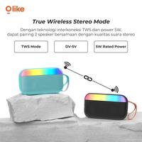 Gambar Olike SF4 Colorful LED Portable Wireless Bluetooth Speaker TWS Mode - Hitam dari bestdeal_NEW Kota Administrasi Jakarta Pusat 3 Tokopedia