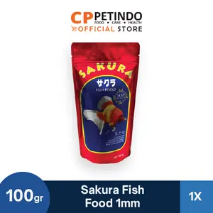 Sakura Fish Food Floating Type 1mm Pakan Ikan Hias - 100gr