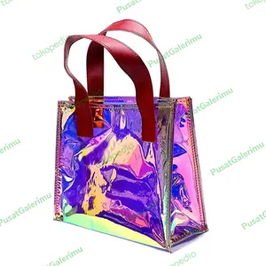 Tas Tenteng Glossy Handbag Lucu Warna Fancy