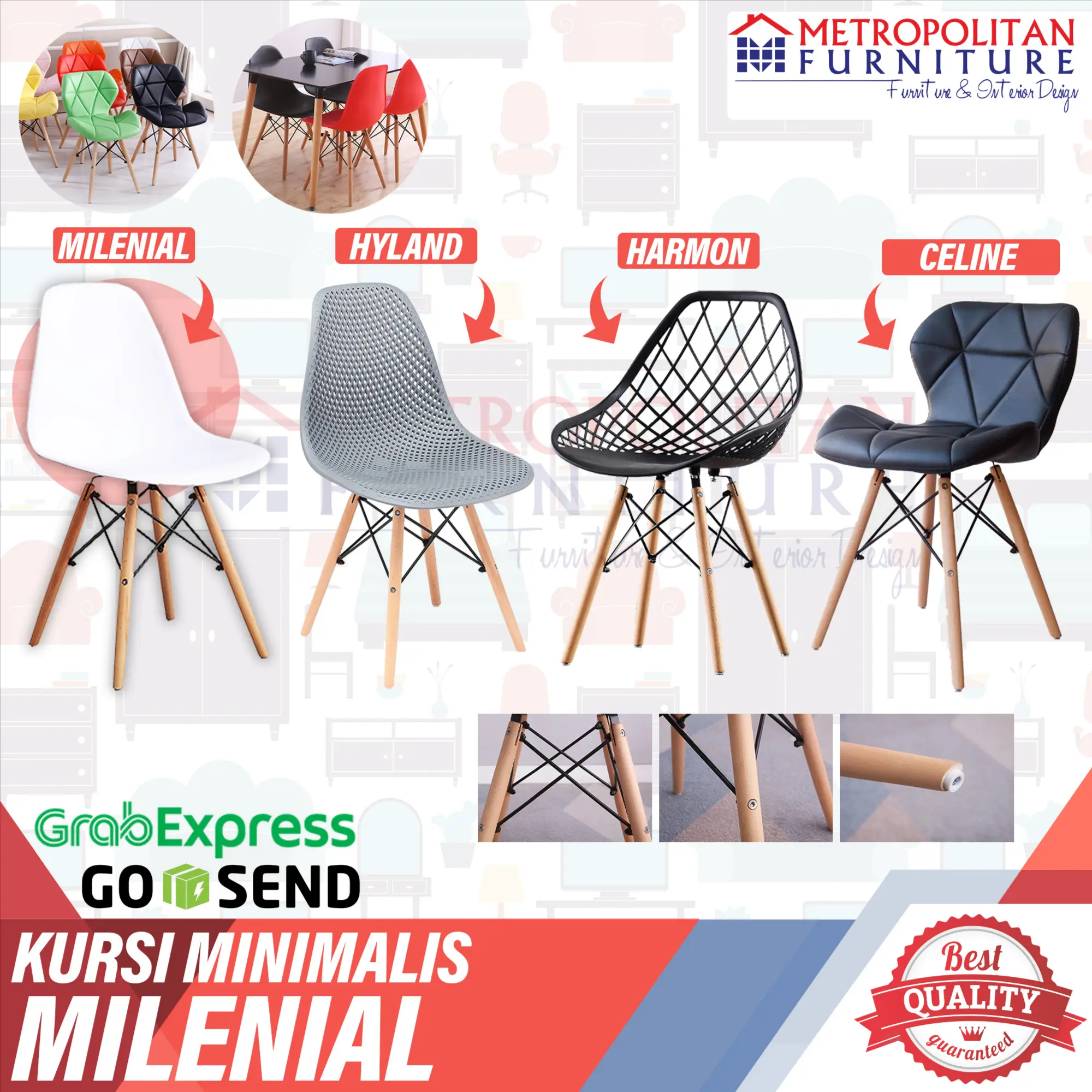 Kursi Cafe / Kursi Bar Kursi Makan Minimalis / Kursi Belajar / Bangku