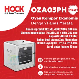 Hock Oven Kompor Tangkring Zinc Aluminium no 03 Putaran Hawa OZA03PH p