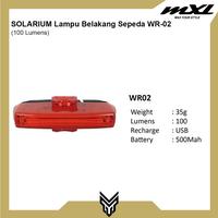 Gambar SOLARIUM Lampu Belakang Sepeda WR02 Bicycle Rear Lamp Waterproof dari MXL Sports Indonesia Kota Administrasi Jakarta Selatan 4 Tokopedia