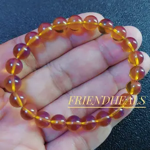 Gelang Amber Damar Madu Mexico Natural 8mm
