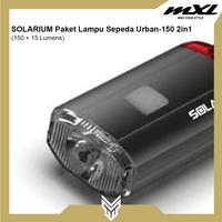 Gambar SOLARIUM Lampu Sepeda Urban 150 2 in 1 LED USB Charge dari MXL Sports Indonesia Kota Administrasi Jakarta Selatan 3 Tokopedia