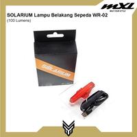 Gambar SOLARIUM Lampu Belakang Sepeda WR02 Bicycle Rear Lamp Waterproof dari MXL Sports Indonesia Kota Administrasi Jakarta Selatan 3 Tokopedia