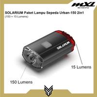 Gambar SOLARIUM Lampu Sepeda Urban 150 2 in 1 LED USB Charge dari MXL Sports Indonesia Kota Administrasi Jakarta Selatan 4 Tokopedia