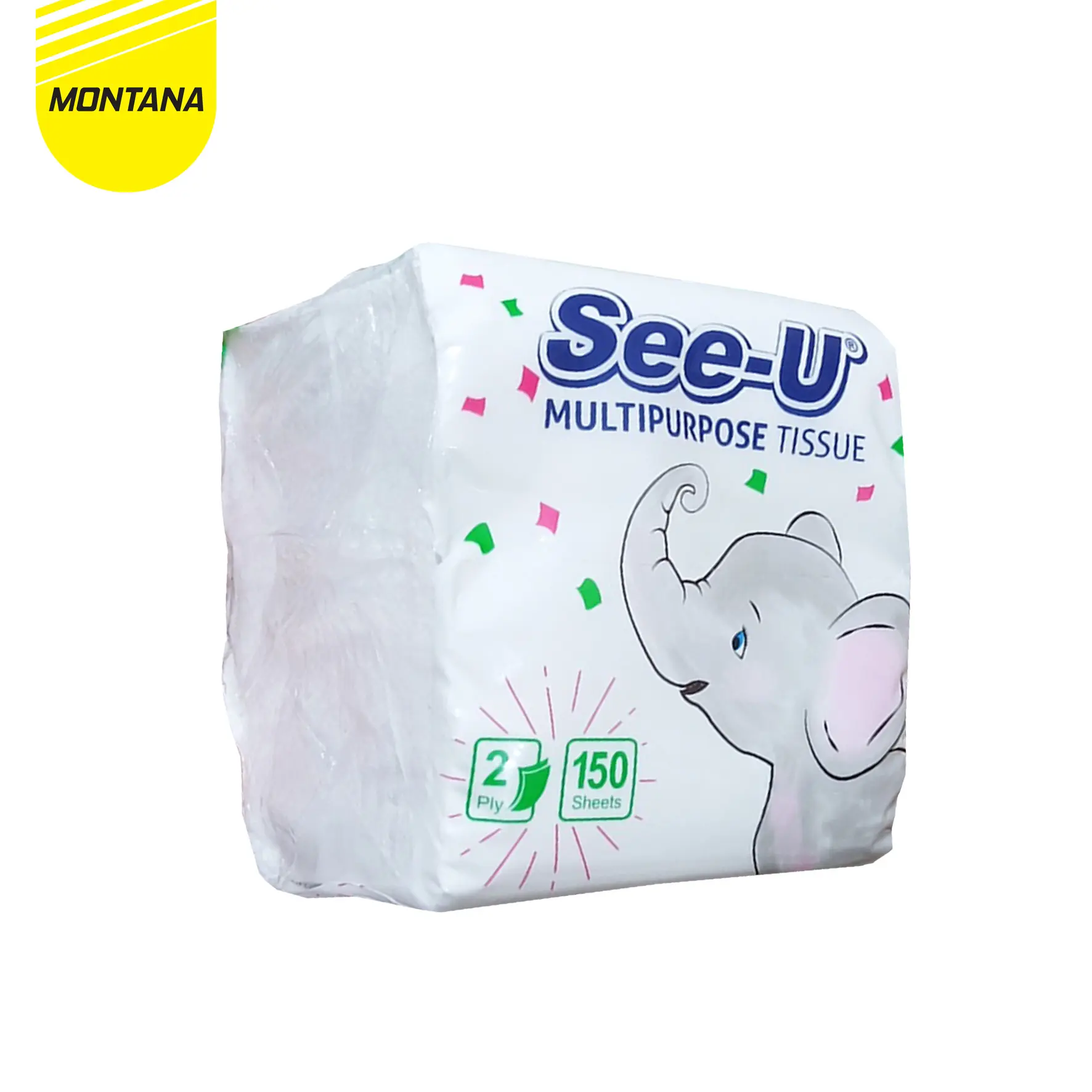 MONTANA See-U Multipurpose Tissue 150 Sheet 2 Ply Tisu Serbaguna Halus dan Lembut