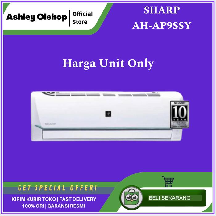Gambar AC SHARP STANDAR 1PK PLASMACLUSTER AH-AP9SSY-2 SHARP 9SSY 1 PK R32 dari Ashley Olshop Official Store Kota Administrasi Jakarta Utara Tokopedia