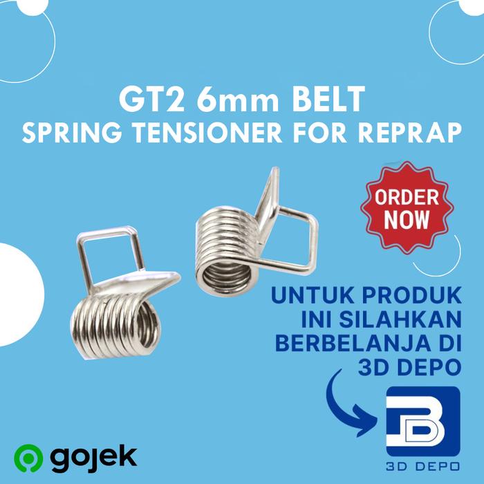Gambar GT2 6mm Belt Spring Tensioner for Reprap 3D Printer dari 3D Zaiku Sby Kota Surabaya Tokopedia
