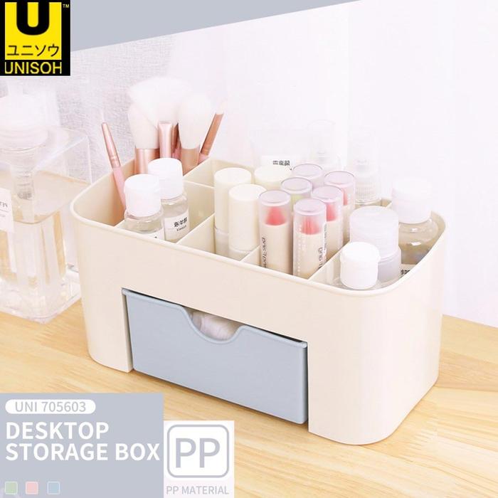 Gambar UNISOH Storage Box Kosmetik Aksesoris Remote Dll - Hijau dari unisoh Kab. Tangerang 5 Tokopedia