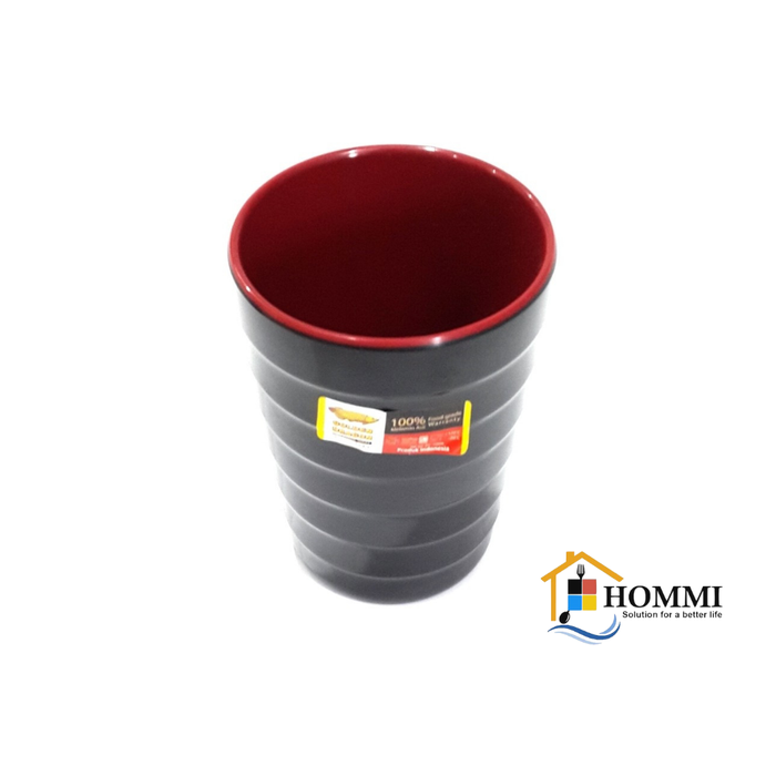 Gambar Gelas Melamin Ulir Datar 4,5 inch Japanese Style Golden Dragon B03A1 dari Hommi.Mart Kota Bandung Tokopedia