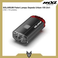 Gambar SOLARIUM Lampu Sepeda Urban 150 2 in 1 LED USB Charge dari MXL Sports Indonesia Kota Administrasi Jakarta Selatan 1 Tokopedia