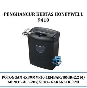 Mesin Penghancur Kertas Honeywell 9410 Original - Garansi Resmi