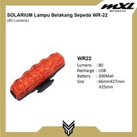 Gambar SOLARIUM Lampu Belakang Sepeda WR22 Bicycle Rear Lamp Taillight Waterp dari MXL Sports Indonesia Kota Administrasi Jakarta Selatan 4 Tokopedia